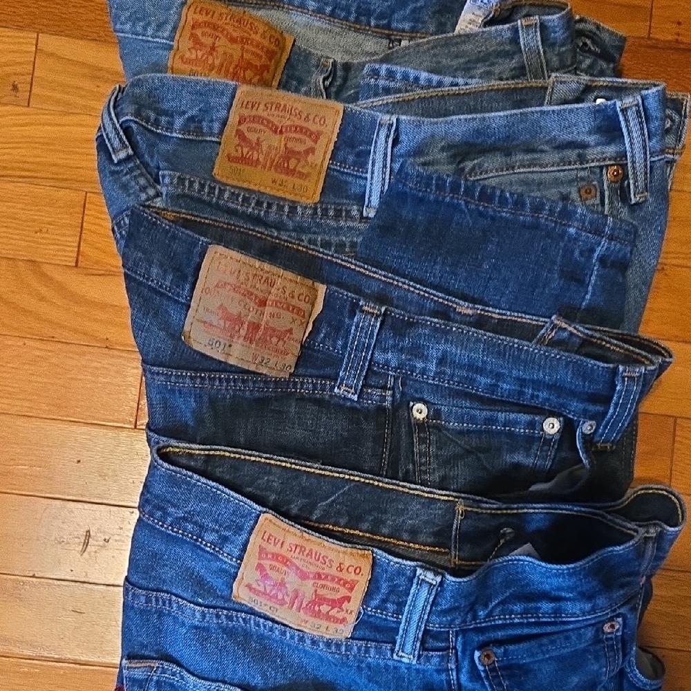 Levi's Men's Straight Jeans in Various Blues